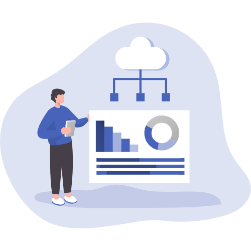 cloud hosting illustration